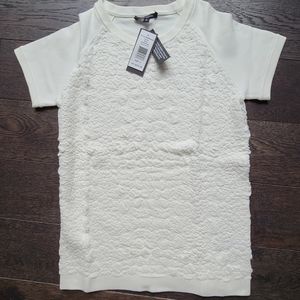 Pink Tartan White stretch textured Sweater